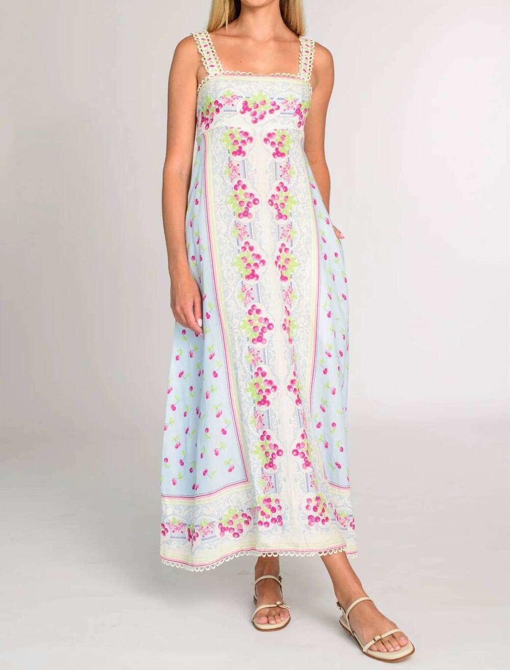 NEW ELIZABETH JAMES THE LABEL annalisa dress in cherries